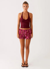 Entertain Me Bloomer Shorts - Lavender Lagoon