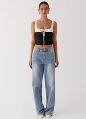 Ryder Bustier Top - Black