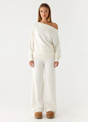 Sherlee Knit Sweater - White