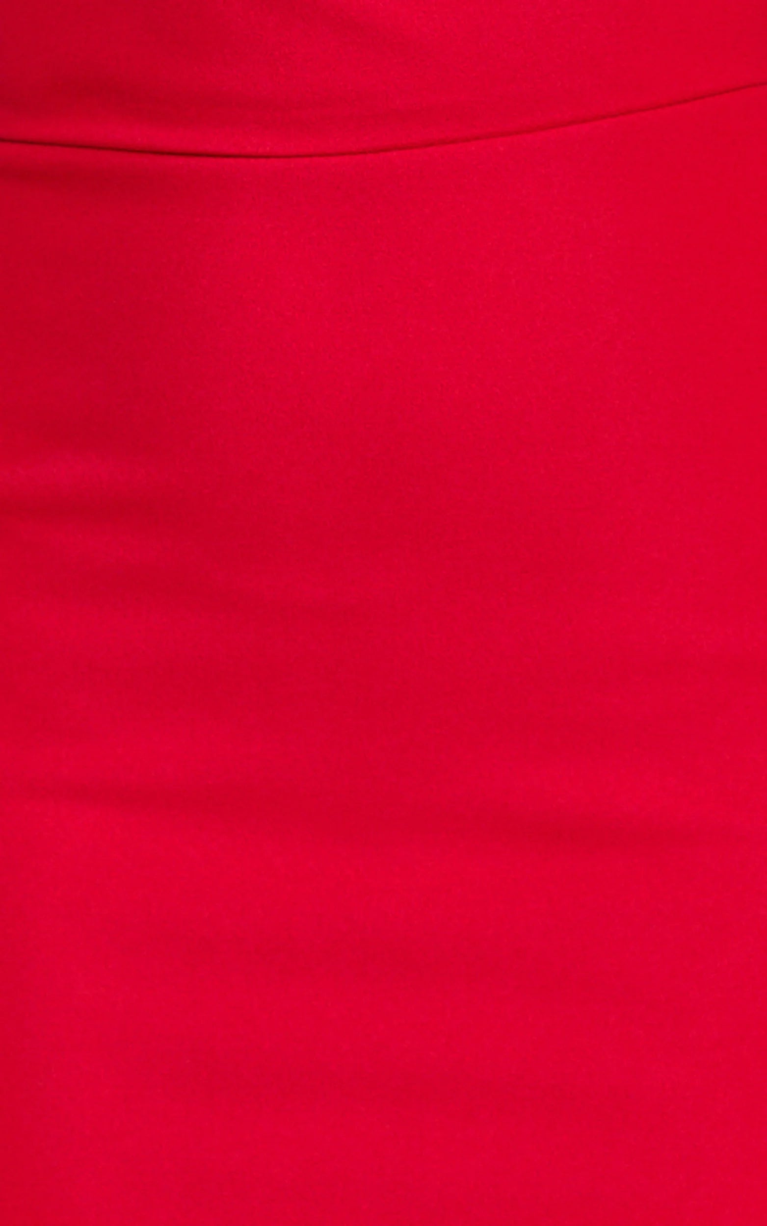 Nalfie Mini Dress - Tipped Shoulder Jersey Drape Dress in Red