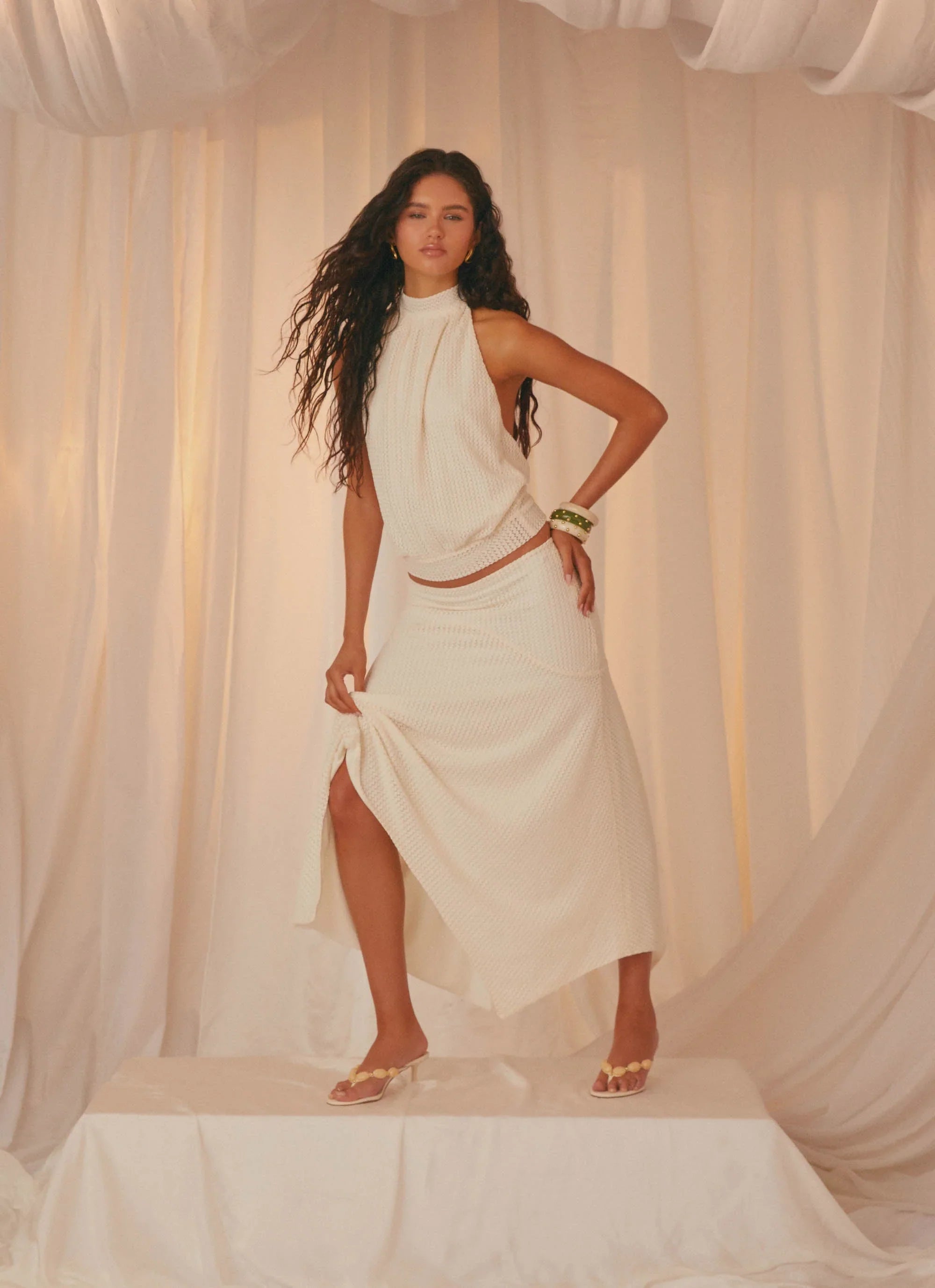 Evaden Backless Top - Ivory