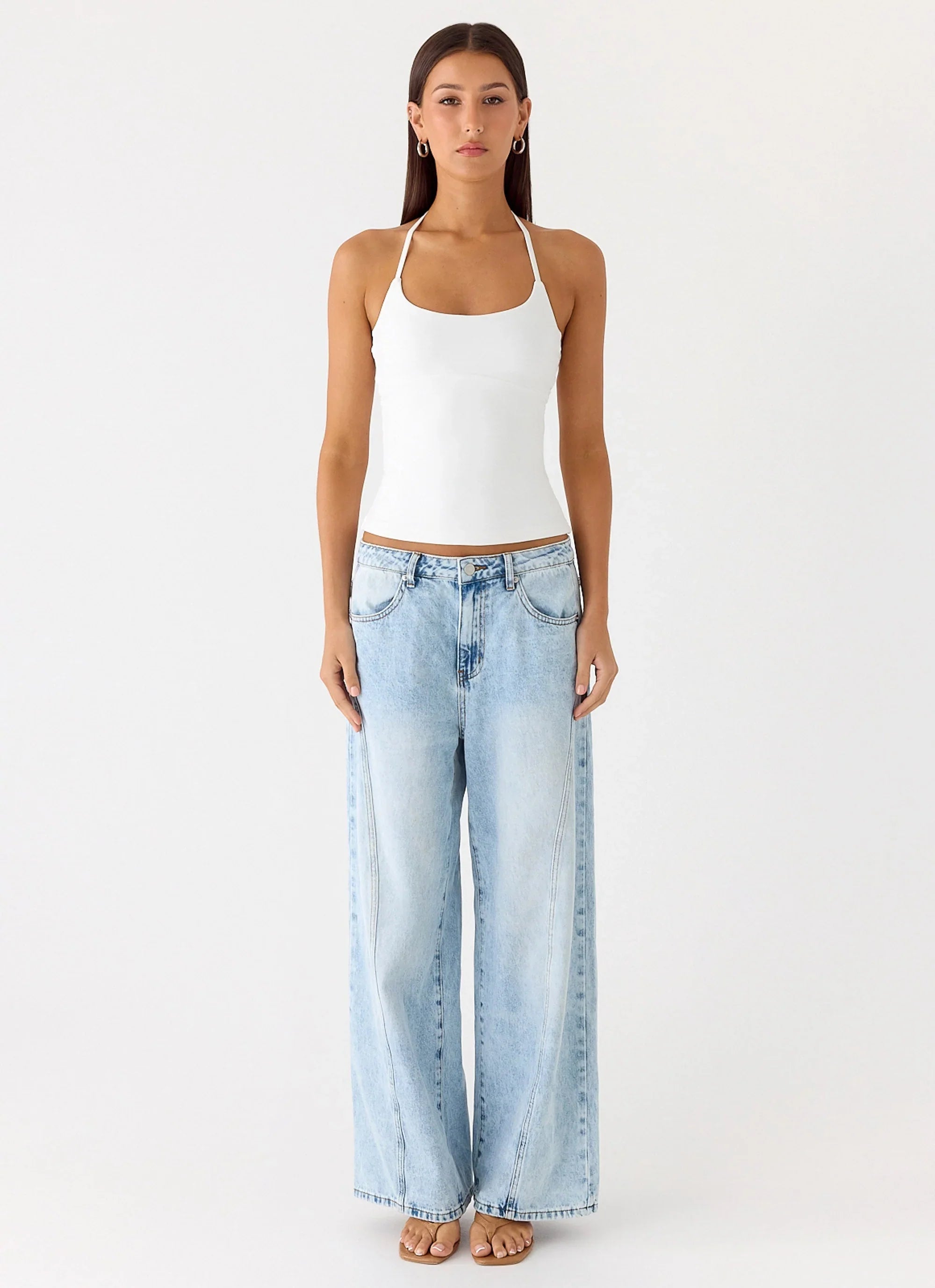 Chauncey Halter Top - White