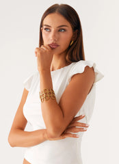 Summer Fling Bangle - Gold