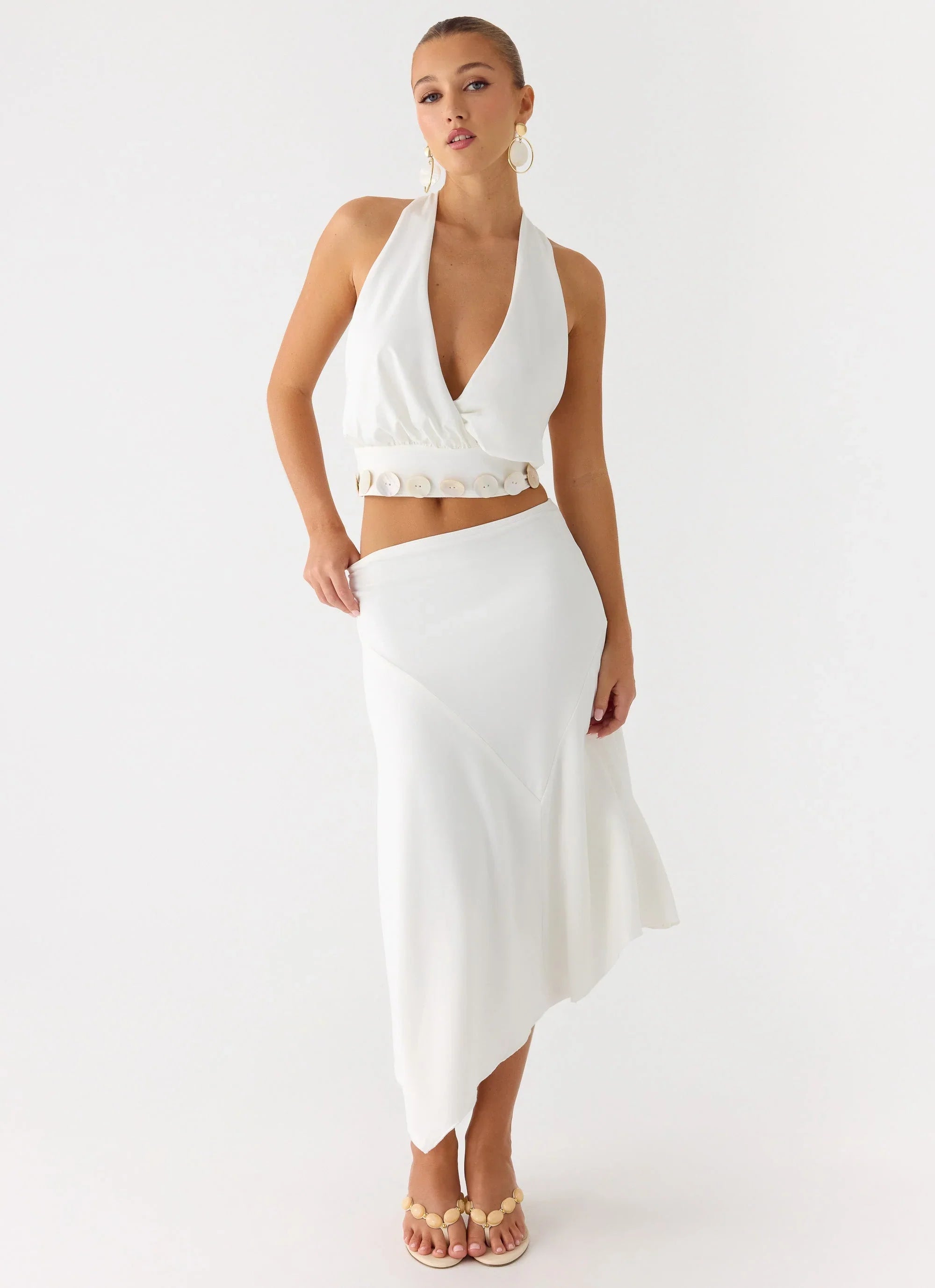 Ignite It Button Top - White
