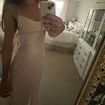 Rose Pink The Samara Satin Maxi Dress Pearl
