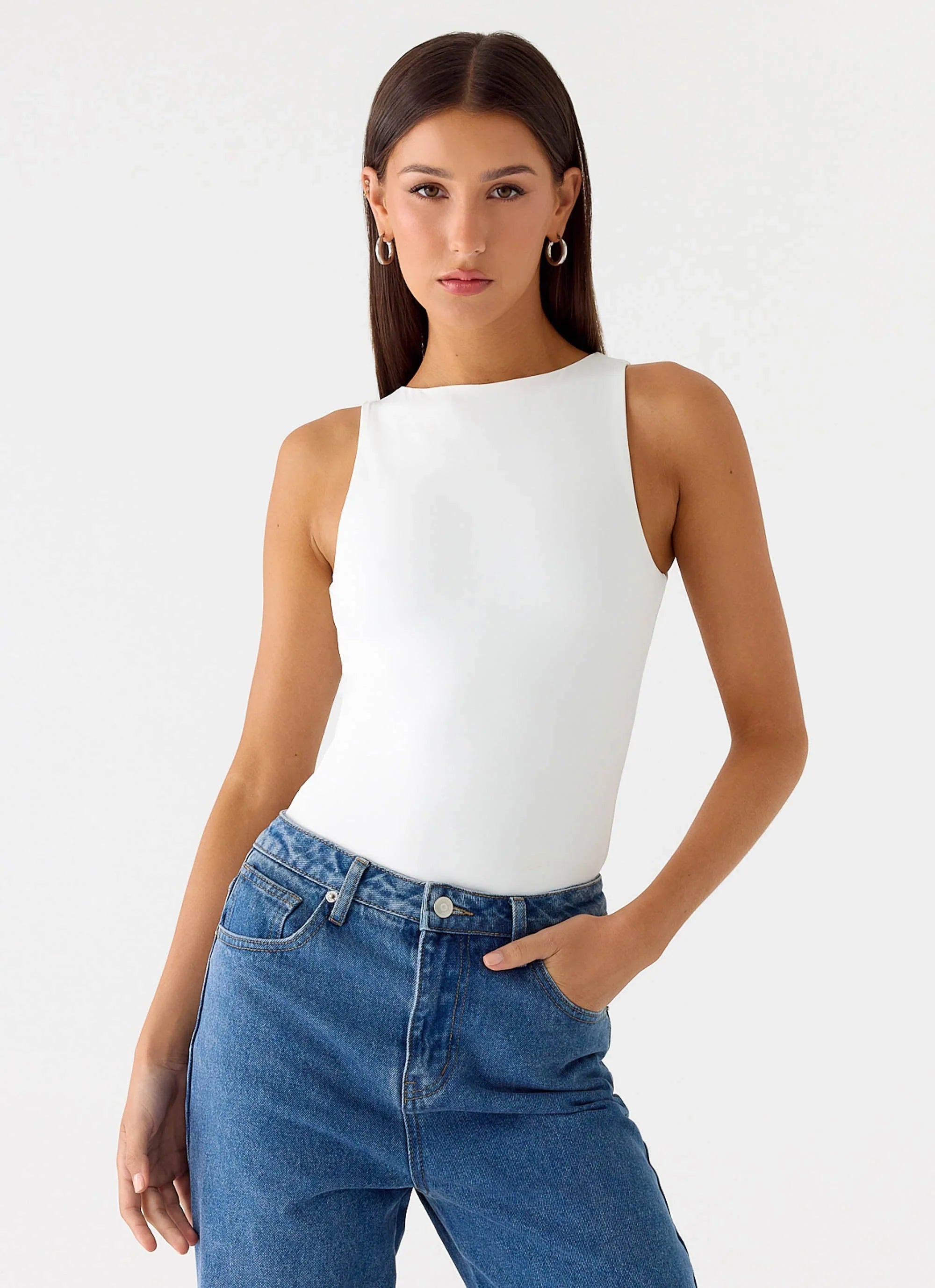 Vincenza Bodysuit - White