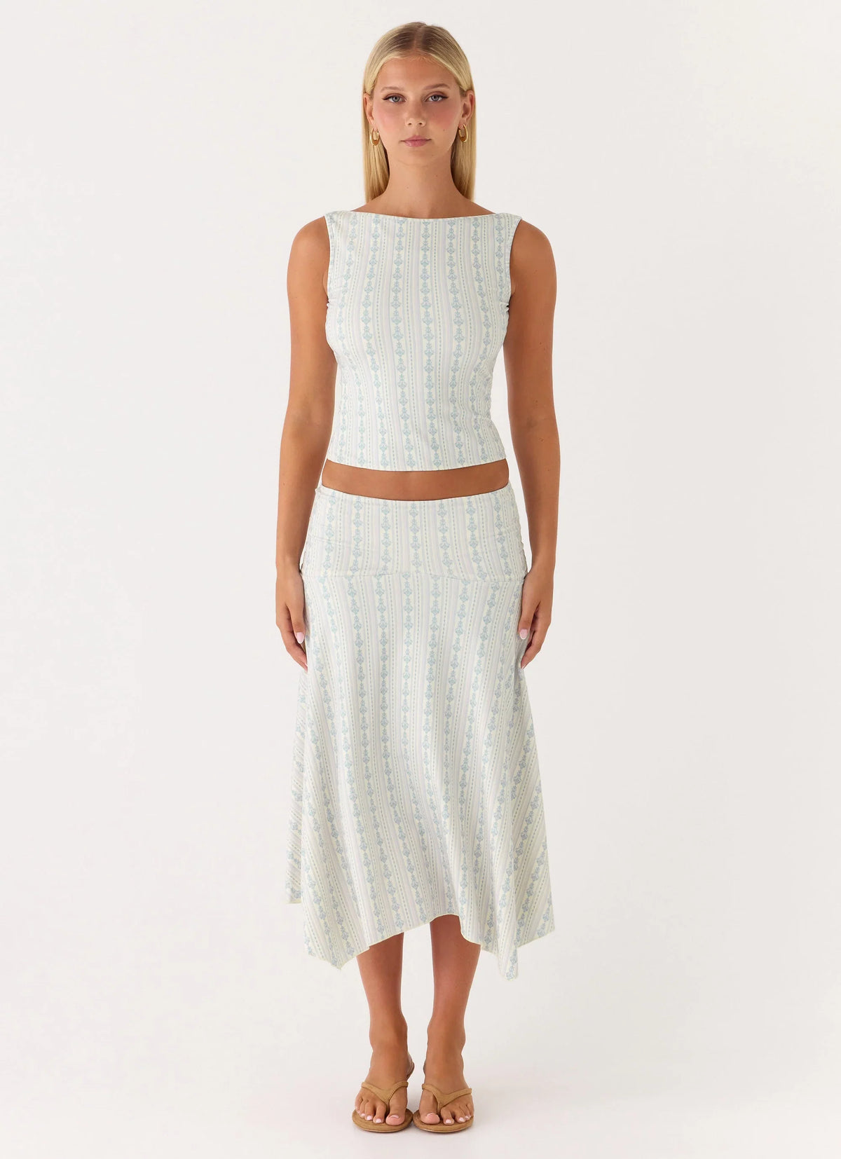 Katta Midi Skirt - Vintage Stripe