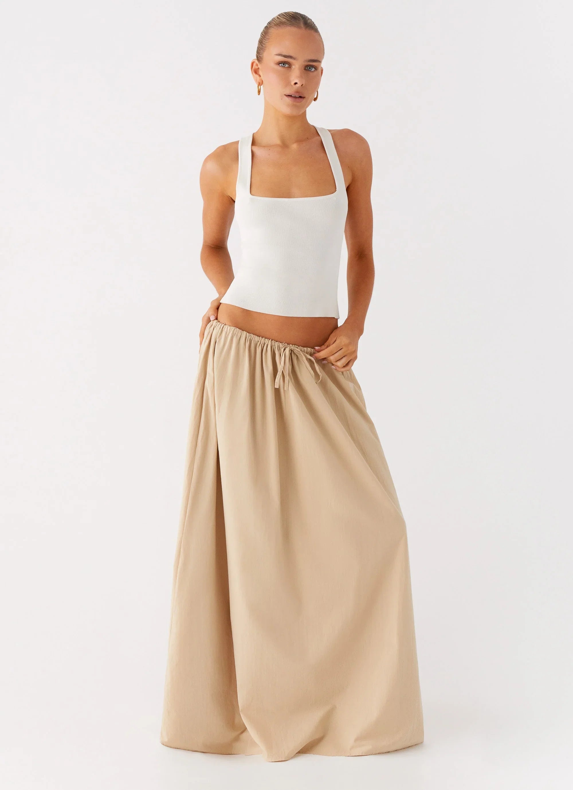 Randy Maxi Skirt - Tan